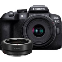 Canon EOS R10 RF-S 18-45mm F4.5-6.3 IS STM + адаптер крепления EF-EOS R