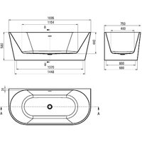 Deante Silia 170x75 KDS 017W Image #5