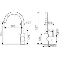 Omoikiri Shinagawa-BN (нержавеющая сталь) Image #2