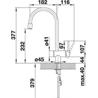 Blanco Filo-S Silgranit (жемчужно-серый/хром) Image #2