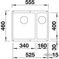 Blanco Subline 340/160-U (левая, серый беж) Image #2