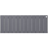 Royal Thermo PianoForte 300 Silver Satin (12 секций) боковое подключение