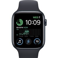 Apple Watch SE 2 40 мм (алюминиевый корпус, полуночный/полуночный, спортивный силиконовый ремешок M/L) Image #2