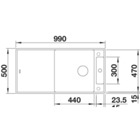 Blanco Axia III XL 6 S-F (разделочная доска из ясеня, жасмин) Image #2