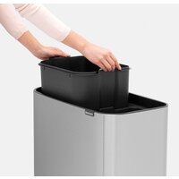 Brabantia Bo Touch Bin 11+23 л (стальной матовый с защитой) Image #6