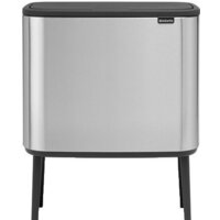 Brabantia Bo Touch Bin 11+23 л (стальной матовый с защитой)