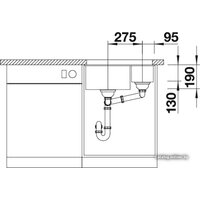 Blanco Subline 340/160-U (правая, жемчужный) Image #4