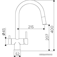Omoikiri Akita-S BN (нержавеющая сталь) Image #3