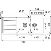 Franke Centro CNG 621-116 114.0710.233 (миндаль) Image #2