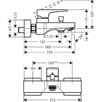 Hansgrohe Metropol 32540140 (шлифованная бронза) Image #2
