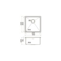 Omoikiri Taki 44-U/IF GB (графит) Image #5