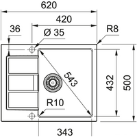 Franke Sirius 2.0 S2D 611-62 (500) Tectonite 143.0628.364 (сахара) Image #2