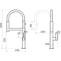 Omoikiri Osaka BN-BL (нержавеющая сталь/черный) Image #2