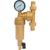 Tim JH-1001W3 самопромывной с манометром 1/2