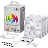 ASUS TUF Gaming TF120 ARGB Triple Fan Kit White Edition Image #1