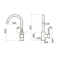 Omoikiri Shinagawa-GR (графит) Image #2