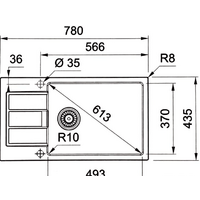 Franke Sirius 2.0 S2D 611-78 XL (435) Tectonite 143.0628.357 (белый) Image #2