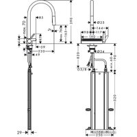 Hansgrohe Aquno Select M81 73831800 (стальной) Image #5