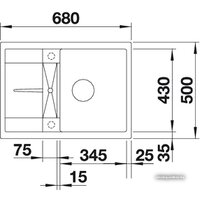 Blanco Metra 45 S Compact (жасмин) [519577] Image #2