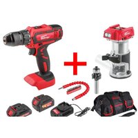 Wortex BD18251DLi0029A5 (шуруповерт, фрезер, 2 АКБ, сумка)