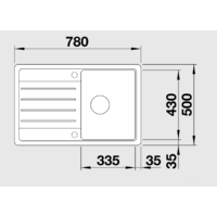 Blanco Legra 45 S (антрацит) [522201] Image #2