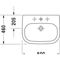 Duravit D-Code 60x46 (23106000002) Image #2