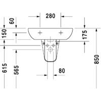Duravit D-Code 60x46 (23106000002) Image #3