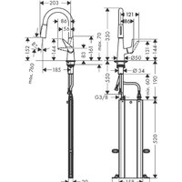 Hansgrohe Talis M51 73850800 (стальной) Image #6