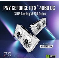 PNY GeForce RTX 4060 8GB OC XLR8 Verto DF White Edition VCG40608DFWXPB1-O Image #2