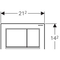 Geberit Omega 30 115.080.KH.1 (глянцевый/матовый хром) Image #2