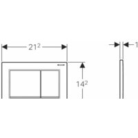 Geberit Omega 30 115.080.KK.1 (белый/золотистый) Image #2