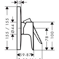 Hansgrohe Talis E 71765140 (бронзовый) Image #2