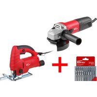 Wortex JS650700025A2 (лобзик, болгарка, набор оснастки)