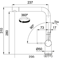 Franke Active Plus Swivel Spout (медный) Image #2