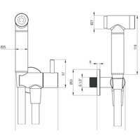 Deante Bidetta Nero ANW N51B Image #2