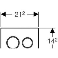Geberit Omega 20 115.085.KK.1 (белый/позолота) Image #2