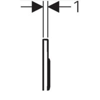 Geberit Omega 20 115.085.KK.1 (белый/позолота) Image #3