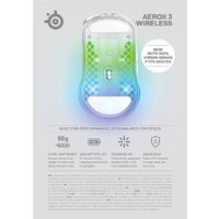 SteelSeries Aerox 3 Wireless 2022 Edition Ghost Image #8