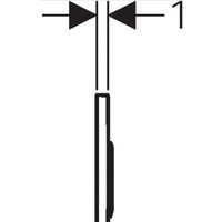 Geberit Omega 20 115.085.KN.1 (матовый хром/глянцевый хром) Image #3