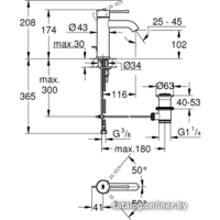 Grohe Essence New S-Size 23589AL1 (графитовый матовый) Image #2