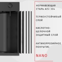 ARFEKA AF 500*505 Black PVD Nano Image #4