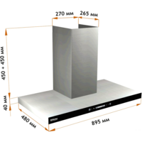 Backer CH90E-TGL200 SSBK Glass Image #2