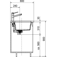 Franke Kubus 2 KNG 110-52 (миндаль) Image #4