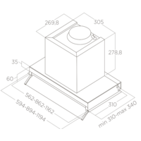 Elica Boxin LX/BL MAT/A/60 PRF0172166 Image #3