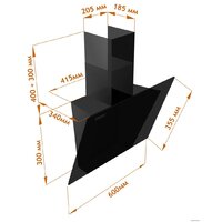 Backer AH60A-G6L200 BK Glass Image #2