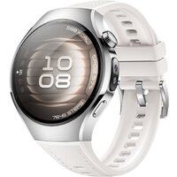 Huawei Watch 5 42 мм (серебристый, с белым силиконовым ремешком, международная версия)