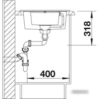 Blanco Metra 6 S Compact 513468 (белый) Image #3