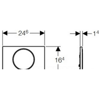 Geberit Sigma 10 115.758.KJ.5 (белый/хром) Image #2