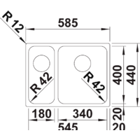 Blanco Solis 340/180-U 526129 (левая, полированная) Image #2