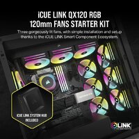 Corsair iCUE LINK QX120 RGB Triple Pack + Hub CO-9051002-WW Image #2